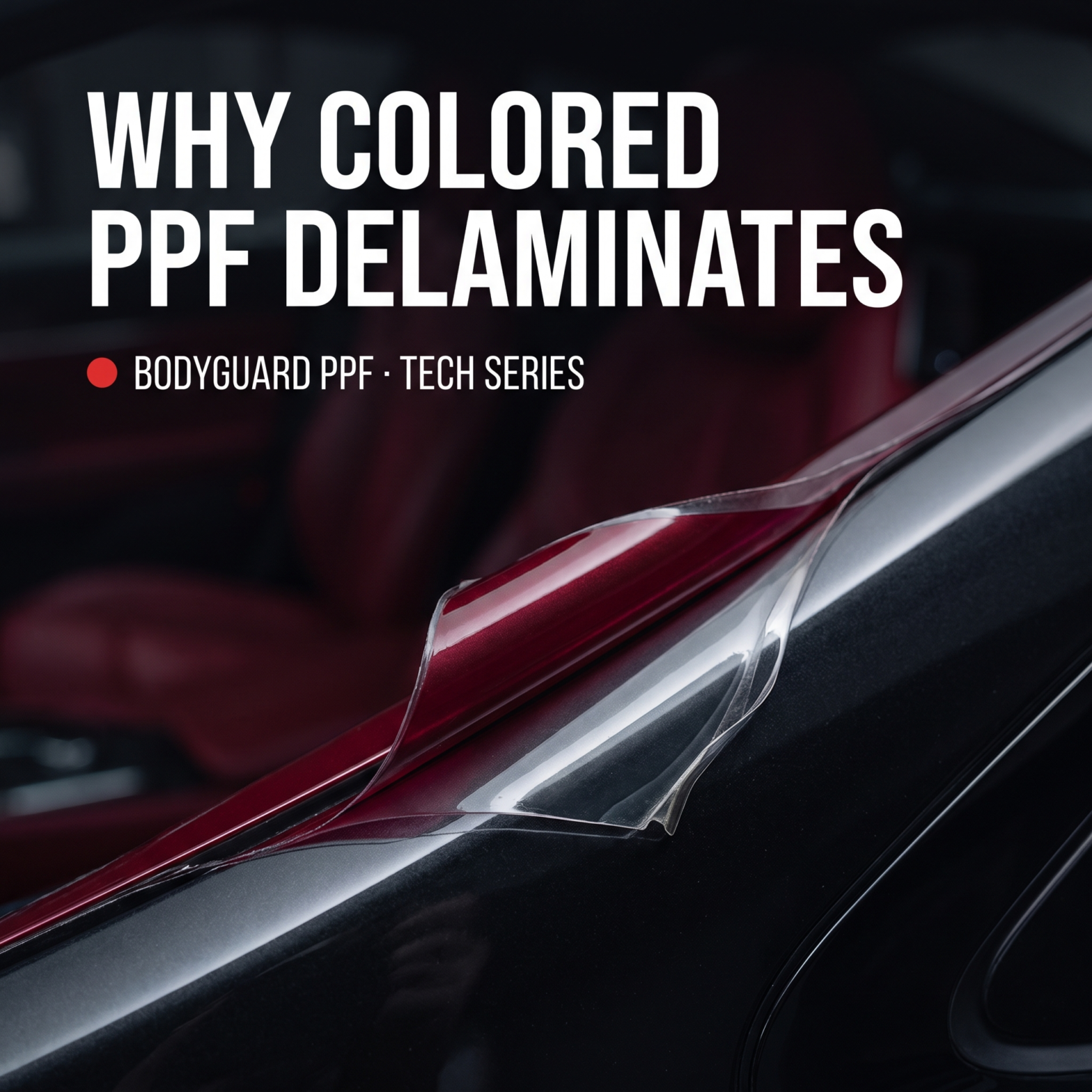 Why colored PPF delaminates — BodyGuard tech series cover